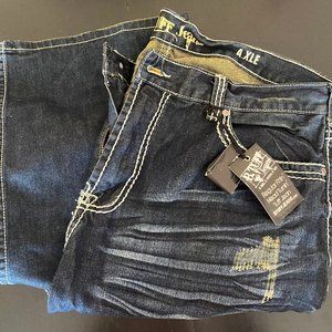 B. Tuff Mens Blue Jeans- Axle
